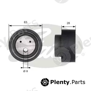 Gates T41109 — Tensioner Pulley, timing belt PowerGrip®
