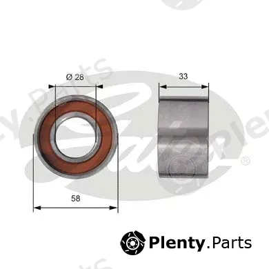 Gates T41290 — Tensioner Pulley, timing belt PowerGrip®