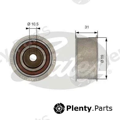 Gates T42180 — Deflection/Guide Pulley, timing belt PowerGrip®