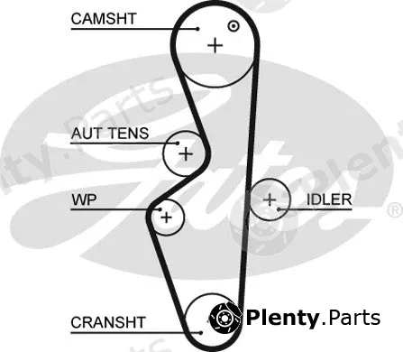 Gates 5617XS — Timing Belt PowerGrip®