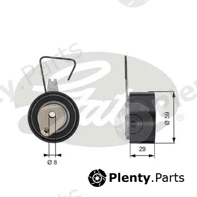 Gates T43141 — Tensioner Pulley, timing belt PowerGrip®