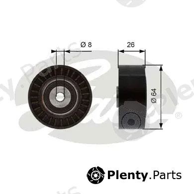 Gates T38094 — Deflection/Guide Pulley, V-ribbed belt DriveAlign®