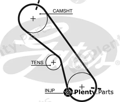 Gates K015560XS — Timing Belt Kit PowerGrip®