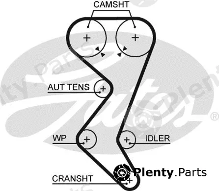 Gates 5528XS — Timing Belt PowerGrip®