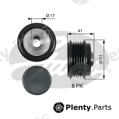 Gates OAP7173 — Alternator Freewheel Clutch DriveAlign®