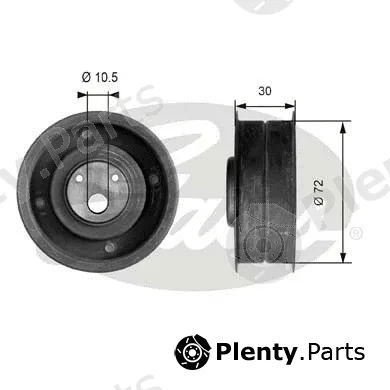 Gates T41080 — Tensioner Pulley, timing belt PowerGrip®
