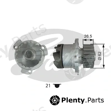Gates WP0150 — Water Pump, engine cooling