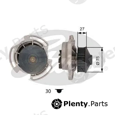 Gates WP0015 — Water Pump, engine cooling