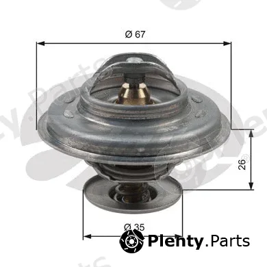 Gates TH11687G1 — Thermostat, coolant