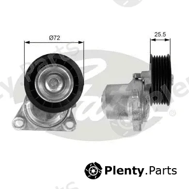 Gates T38408 — Belt Tensioner, V-ribbed belt DriveAlign®