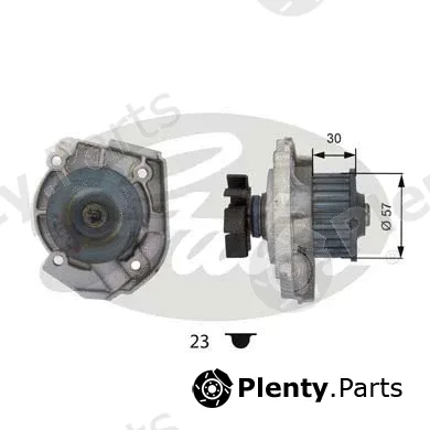 Gates WP0054 — Water Pump, engine cooling