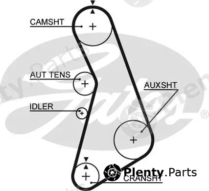 Gates 5492XS — Timing Belt PowerGrip®