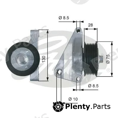 Gates T36422 — Deflection/Guide Pulley, V-ribbed belt DriveAlign®