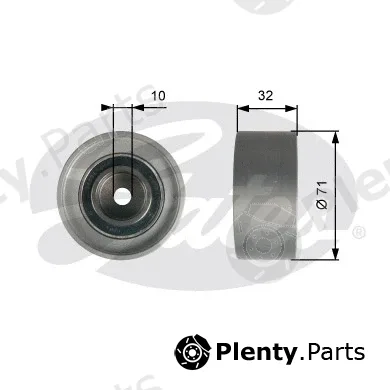 Gates T42094 — Deflection/Guide Pulley, timing belt PowerGrip®