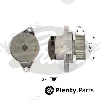Gates WP0041 — Water Pump, engine cooling