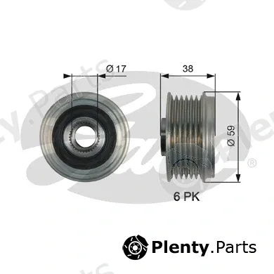 Gates OAP7168 — Alternator Freewheel Clutch DriveAlign®