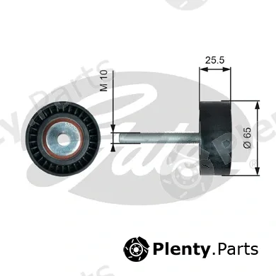 Gates T36772 — Deflection/Guide Pulley, V-ribbed belt DriveAlign®