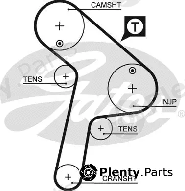 Gates 5471XS — Timing Belt PowerGrip®
