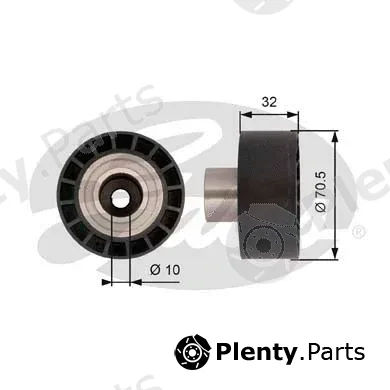Gates T42207 — Deflection/Guide Pulley, timing belt PowerGrip®
