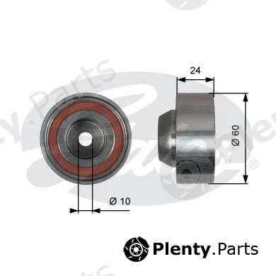 Gates T42231 — Deflection/Guide Pulley, timing belt PowerGrip®