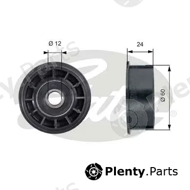 Gates T42160 — Deflection/Guide Pulley, timing belt PowerGrip®