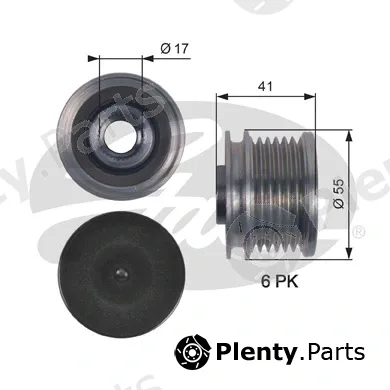 Gates OAP7115 — Alternator Freewheel Clutch DriveAlign®