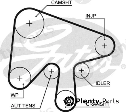 Gates 5630XS — Timing Belt PowerGrip®