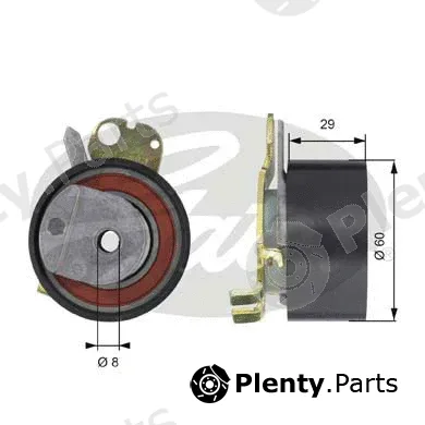 Gates T43051 — Tensioner Pulley, timing belt PowerGrip®