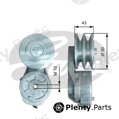 Gates T38728 — Tensioner Pulley, V-belt FleetRunner™
