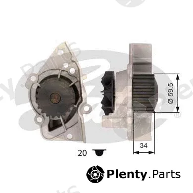 Gates WP0013 — Water Pump, engine cooling