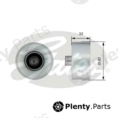 Gates T42092 — Deflection/Guide Pulley, timing belt PowerGrip®