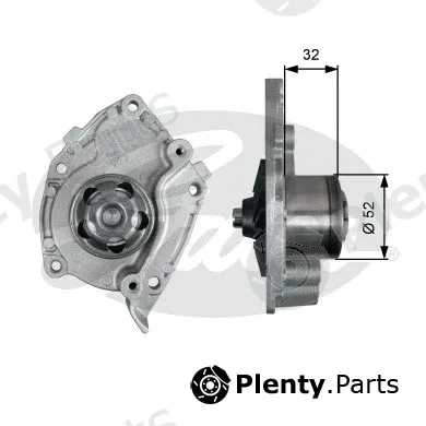 Gates WP0093 — Water Pump, engine cooling