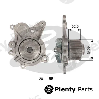 Gates WP0096 — Water Pump, engine cooling