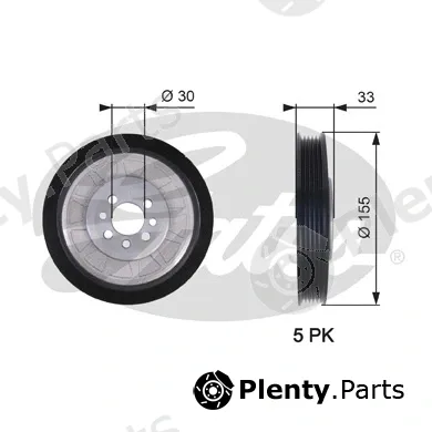 Gates TVD1088 — Belt Pulley, crankshaft DriveAlign®