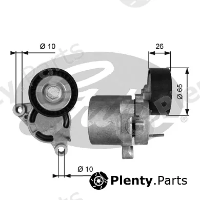 Gates T39403 — Belt Tensioner, V-ribbed belt DriveAlign®