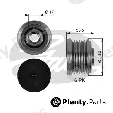 Gates OAP7055 — Alternator Freewheel Clutch DriveAlign®