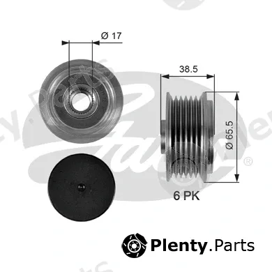 Gates OAP7085 — Alternator Freewheel Clutch DriveAlign®