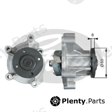 Gates WP0134 — Water Pump, engine cooling