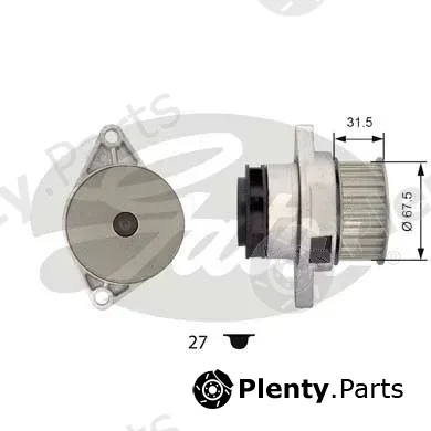 Gates WP0026 — Water Pump, engine cooling