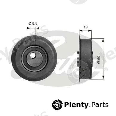 Gates T41045 — Tensioner Pulley, timing belt PowerGrip®
