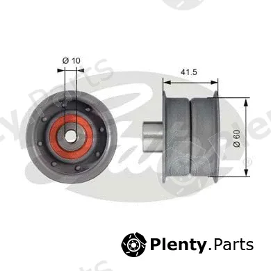 Gates T42106 — Deflection/Guide Pulley, timing belt PowerGrip®