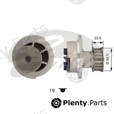 Gates WP0021 — Water Pump, engine cooling