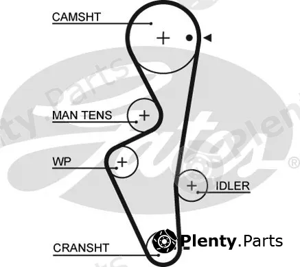 Gates 5430XS — Timing Belt PowerGrip®