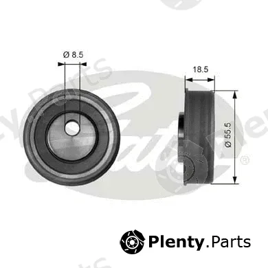 Gates T41038 — Tensioner Pulley, timing belt PowerGrip®