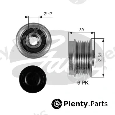 Gates OAP7042 — Alternator Freewheel Clutch DriveAlign®