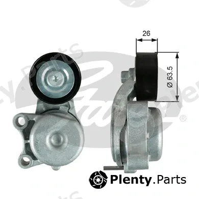 Gates T39343 — Belt Tensioner, V-ribbed belt DriveAlign®