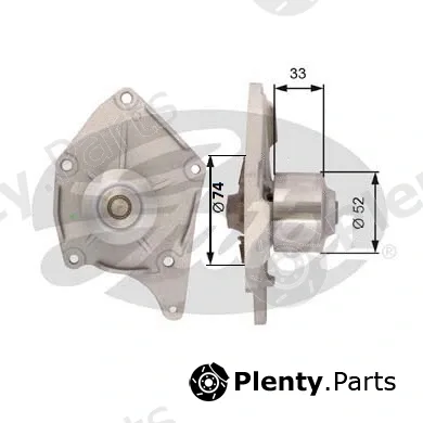 Gates WP0066 — Water Pump, engine cooling