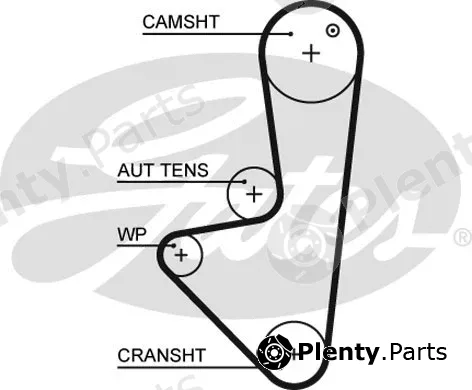 Gates 5574XS — Timing Belt PowerGrip®