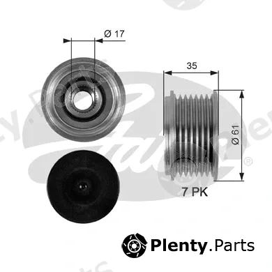 Gates OAP7095 — Alternator Freewheel Clutch DriveAlign®