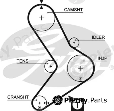 Gates 5039 — Timing Belt PowerGrip®